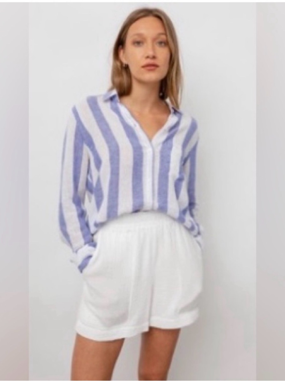 Rails Striped Linen Shirt